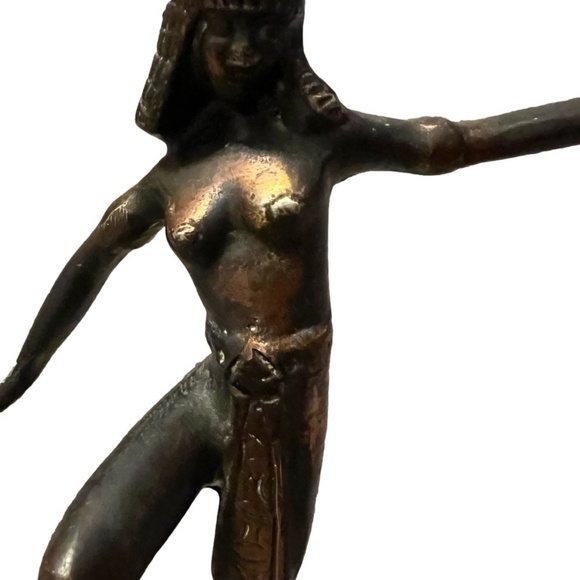 Brass Cleopatra Figurine on Marble Base Collectible! - Picture 2 of 11